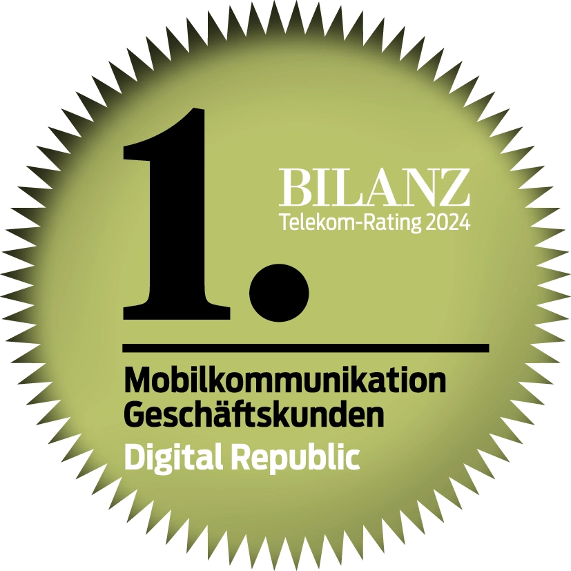 1. Platz Bilanzrating Mobilkommunikation Geschaeftskunden