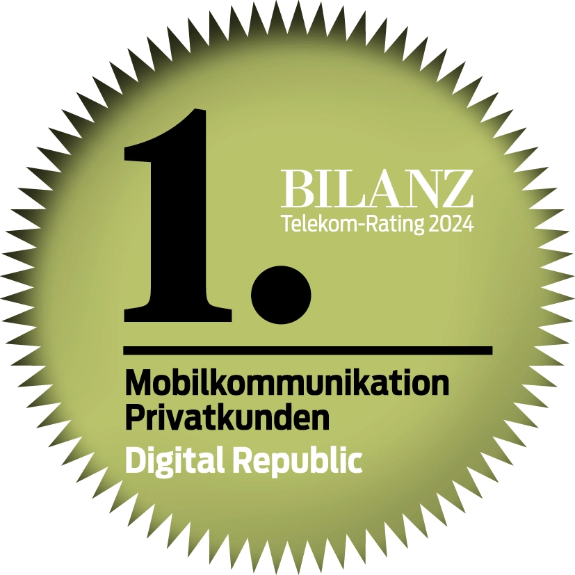1. Platz Bilanzrating Mobilkommunikation Privatkunden