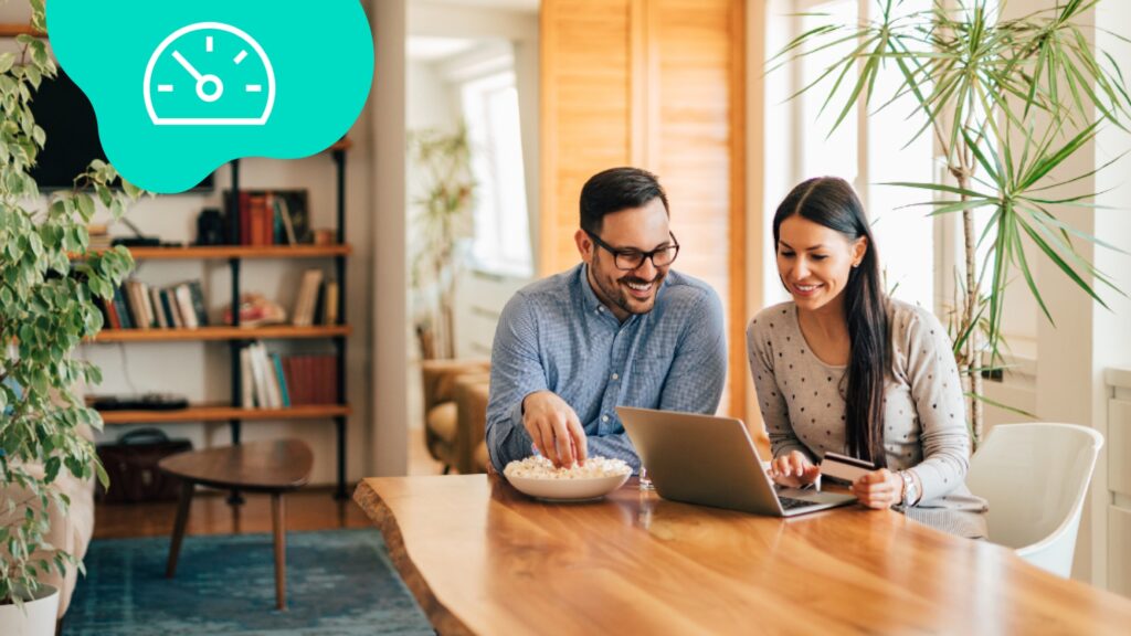 Home Internet Familie surft mit 5G
