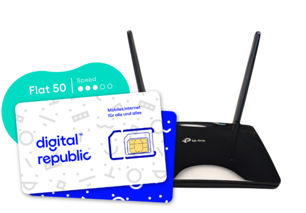 tp-link TL-MR6400 LTE Router mit Digital Republic SIM-Karte