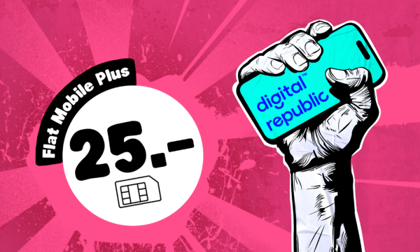 Flat Mobile Plus – carte SIM avec 30 jours d'Internet et de téléphonie illimités en Suisse + 12 Go d'itinérance et téléphonie illimitée UE/USA/UK