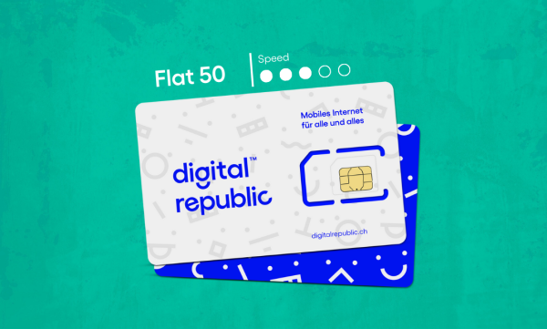 Flat 50 – SIM-Karte inkl. 365 Tage unlimitiert Internet