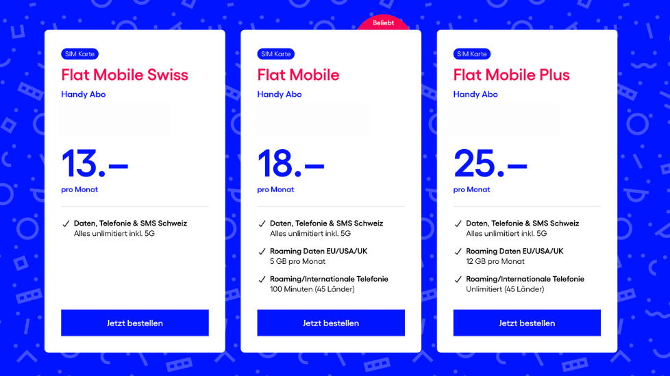 Das Flat Mobile Handy Abo Trio